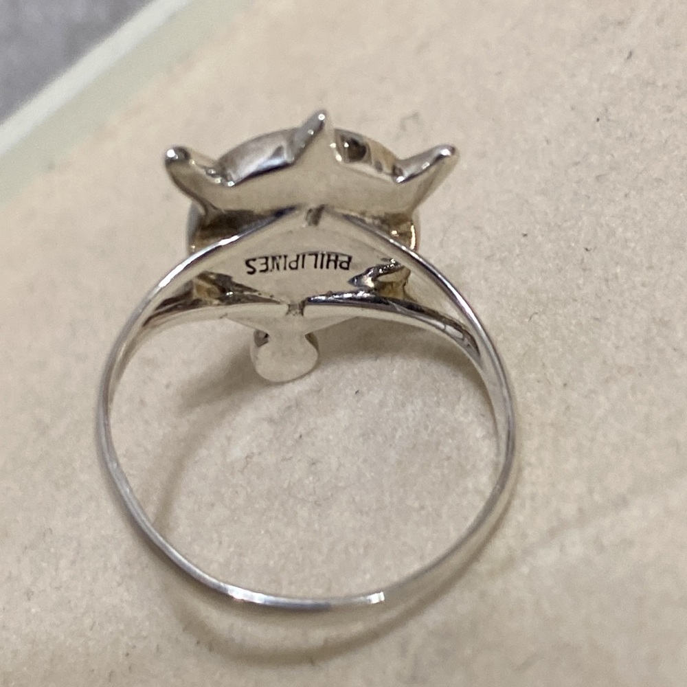 *SOLD*Vintage Navajo Sterling Silver Turtle Inlay Ring - Picture 8 of 12